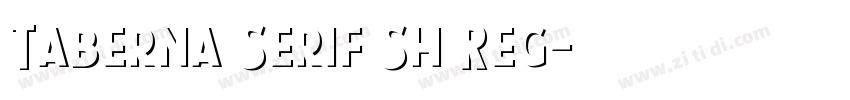 Taberna Serif Sh Reg字体转换